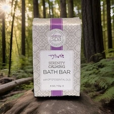 doTERRA spa Serenity Calming Bath Bar w/ CPTG Essential Oils New Sealed in Box