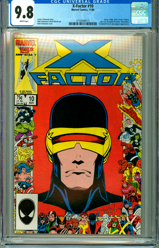 X-FACTOR 10 CGC 9.8 WP PATINES OXIDADOS APOCALIPSIS NUEVO ESTUCHE CGC SIN CIRCULAR MARVEL