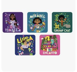 TUB SAFETY anti-slip Encanto 5 Pk. Tub Treads Disney Pixar