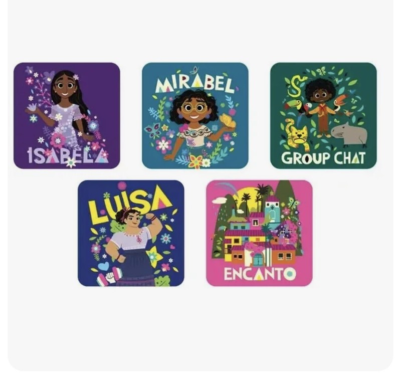 TUB SAFETY anti-slip Encanto 5 Pk. Tub Treads Disney Pixar