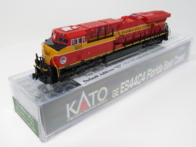 Kato N 176-8947-DCC Florida East Coast GE ES44C4 GEVO Diesel Locomotive Freight