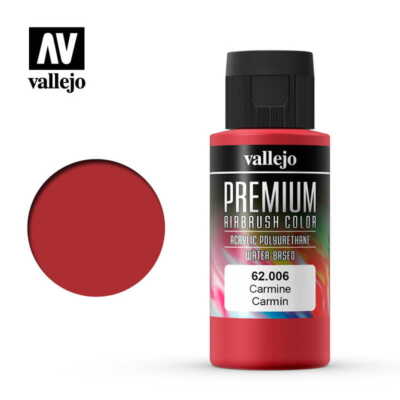 VALLEJO PREMIUM COLOR 62006 CARMINE 60ml (Acrylic Paint)