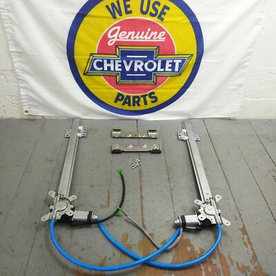 #ad 1955 70 Chevy Nomad Power Window Kit w harness plugplay regulator w harness $299.41