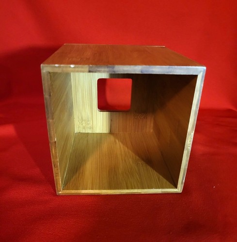 Wooden Bamboo Barrel Tissue Box Holder - Picture 4 of 7
