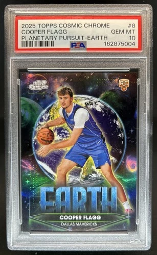 2025 Topps Cosmic Chrome Cooper Flagg Earth (PSA 10)