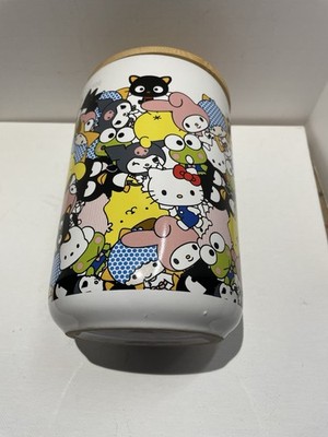 Sanrio Hello Kitty & Friends Ceramic Snack Jar with Bamboo Lid Kitchen Home Jar