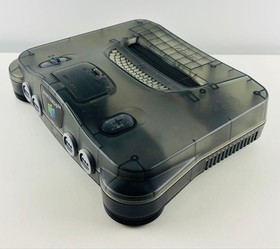 Nintendo 64 Console, Clear Black, Nintendo 64DD, with Box