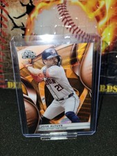 2025 Topps Chrome Black - Jose Altuve #139 Astros Orange Wave /25