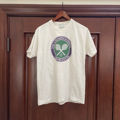 Vintage Tim Henman Team Wimbledon Tennis White 1990s RARE Jersey T Shirt Tee
