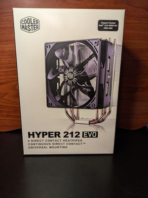 Cooler Master Hyper 212 EVO CPU Air Cooler Black, LGA 2066/1151/1200