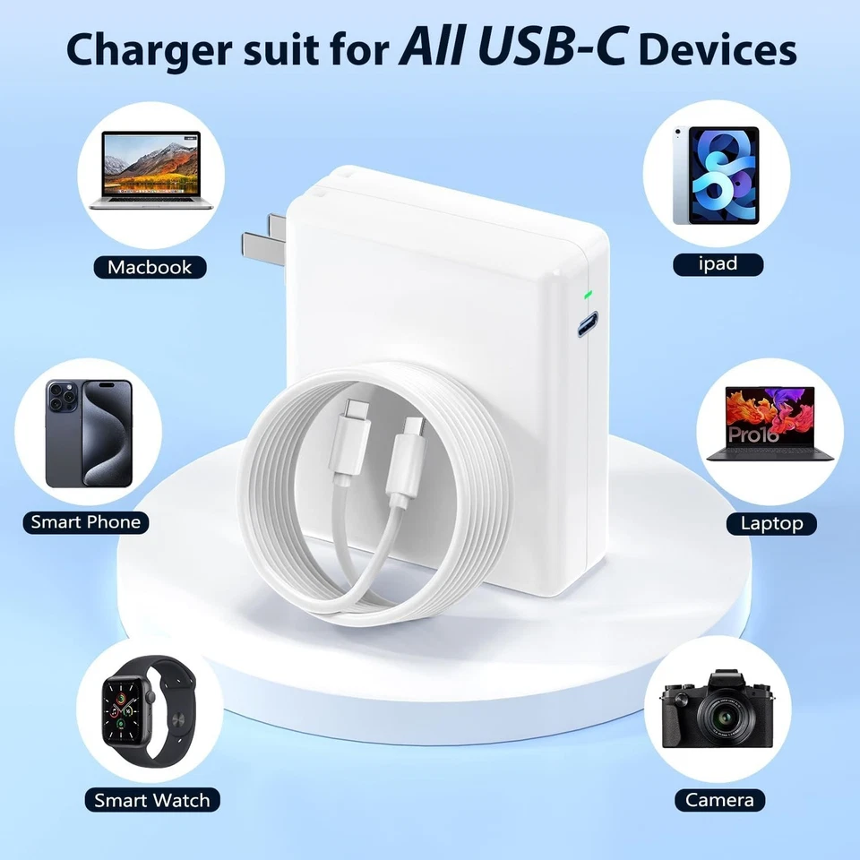 MacBook Charger 118W | USB-C Fast Charging for MacBook, iPad, Samsung & More - Image 4 of 4