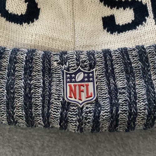 New Era Seattle Seahawks Beanie Pom Pom Hat Cap Wilson HAWKS NFL Sport Knit - Picture 4 of 7