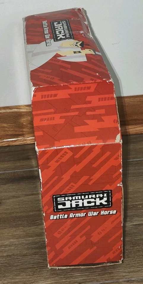 SAMURAI JACK ARMADURA DE BATALLA CABALLO DE GUERRA JUEGO FIGURA RED DE DIBUJOS ANIMADOS NUEVO EN CAJA *LEER* Foto 4 de 4