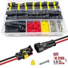 25 Kit 2 Pin Connector Automotive Waterproof Connectors 2 Wire 22-16AWG 25Set