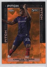 2021 Chrome MLS Sapphire Edition Pitch Prodigies Orange 8/25 Carlos Teran 0vl1