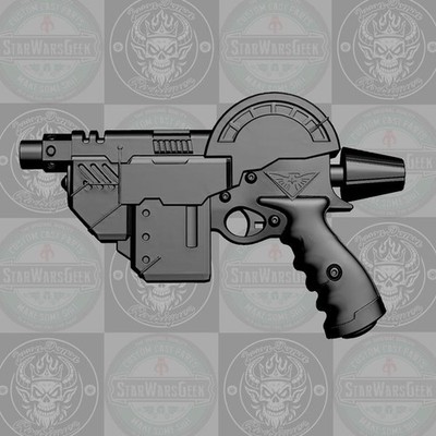 Judge Dredd Lawgiver MK11 custom sculpt for 1:12 1:18 1:10 Sci-Fi action figure
