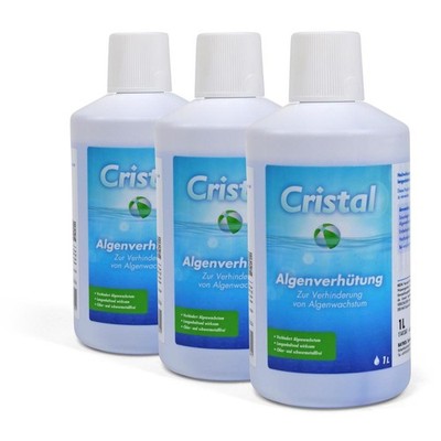 Cristal Algenverhütung 3x 1,0 l Pool Algenschutz Algenex Wasserpflege Schwimmbad