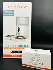 Instachew Purechew Double Automatic Pet Feeder (Food & Water) w/ Ice Pack *NEW*