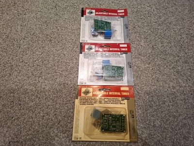 3 x VERSTELLBARE INTERNE ZEITSCHALTUHR VELLEMAN MINI KIT MK111 - NEU