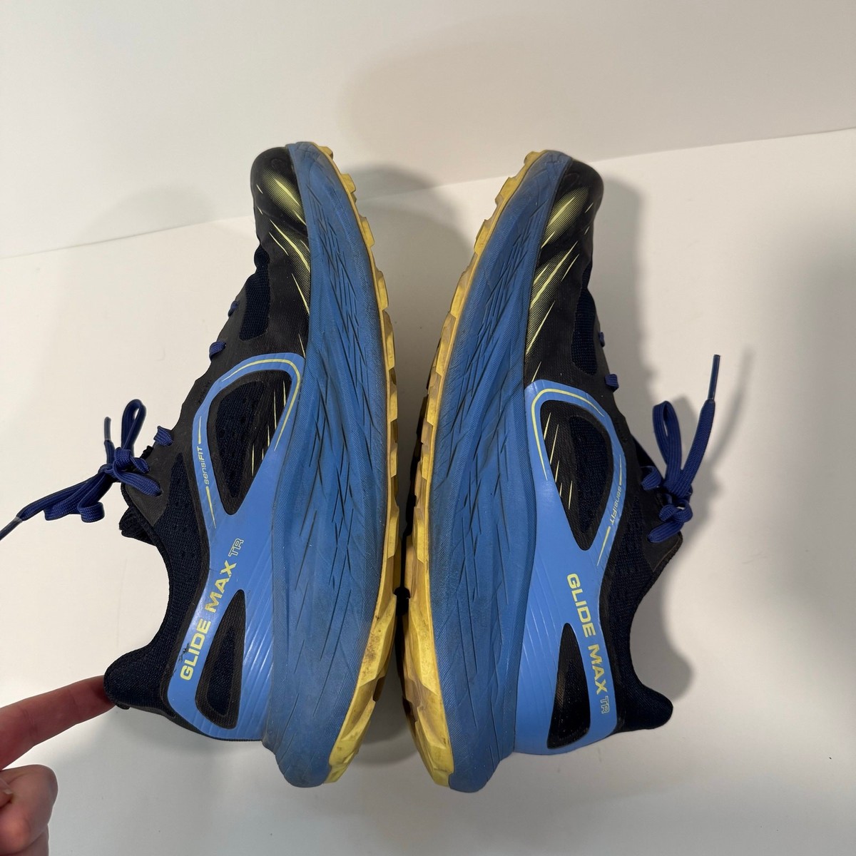 Salomon Men\'s Glide Max TR Trail Running Shoes Blue‎ Black 10 Outdoor Hike The Shoe That Squeaked // SALOMON GLIDE MAX TR REVIEW  main image 4