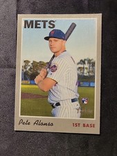 2019 Topps Heritage Pete Alonso 1970 Cloth Stickers RC Rookie #19 Mets