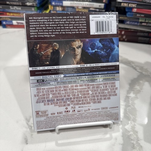 The Crow Steelbook (4K Ultra HD + Blu-ray + Digital 2024) New - Picture 2 of 3