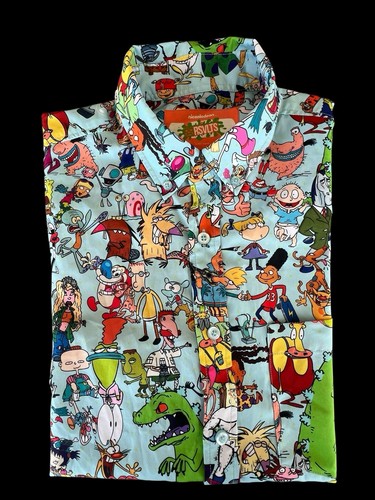 RSVLTS The Roosevelts Nickelodeon 90’s Mash Up Shirt Button Down Size Small - Picture 12 of 12