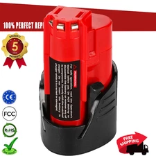 For Milwaukee 48-11-2460 For M12 LITHIUM 3.5Ah Genuine Extended Capacity Battery