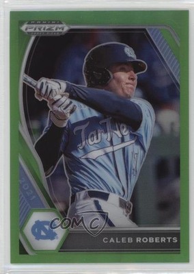 2021 Panini Prizm Draft Picks Lime Green Prizm 56/75 Caleb Roberts #PDP138 0t2s