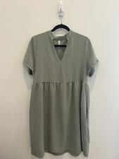 MTS Mint/Sage Empire Waist Dress with Pockets - Size M - Preowned Excellent