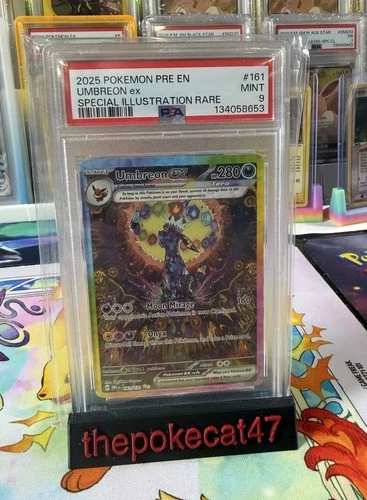 Pokémon Umbreon EX Prismatic Evolutions 161/131 Sir PSA 9 Mint