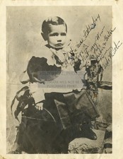 BABE RUTH AGE 3 CHILD BASEBALL LEGEND BALTIMORE 8.5X11 CANVAS PHOTO