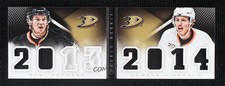 2013-14 Panini Playbook Double Rookie Classbook Hampus Lindholm Sami Vatanen n1u