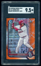 2022 Bowman Chrome Orange Shimmer Refractor Joshua Baez 1st RC 18/25 SGC 9.5