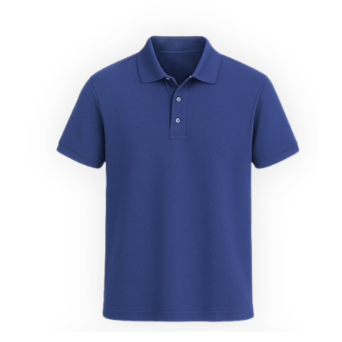 Short Sleeve Sports Golf Uniform Navy Blue Men's Casual Soft Cotton Polo Shirt