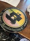 Singer Sewing Machine Black Rainbow Metal Tin Accessory Can w Lid Round 7x2.75 — photo 1