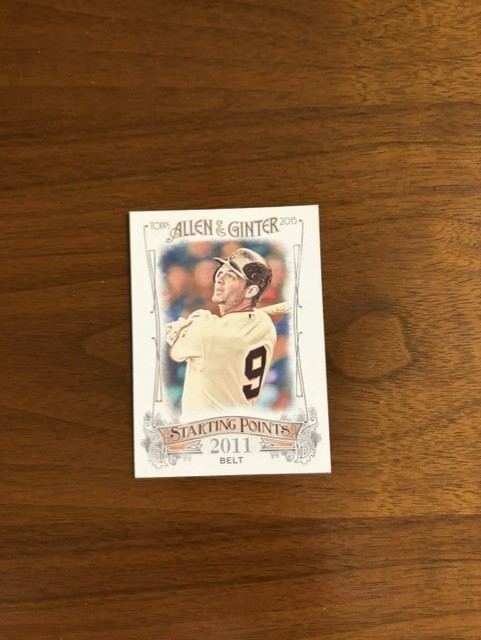2015 Topps Allen Ginter Starting Points # SP-73 Brandon Belt