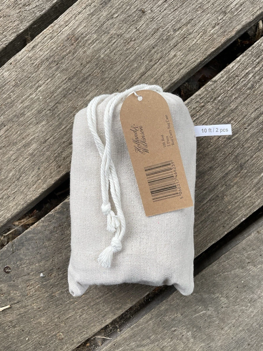 Bolsa de caña de pescar de lona de calidad de 10’. Dos secciones. Nuevo.