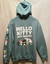 Hello Kitty and Friends Women  s Hoodie Size S Group Portrait Zip Jacket Green