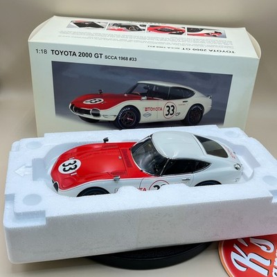 AUTOart 1/18 Toyota 2000 GT 24 SCCA 1968 #33 White Red 86816 Millennium