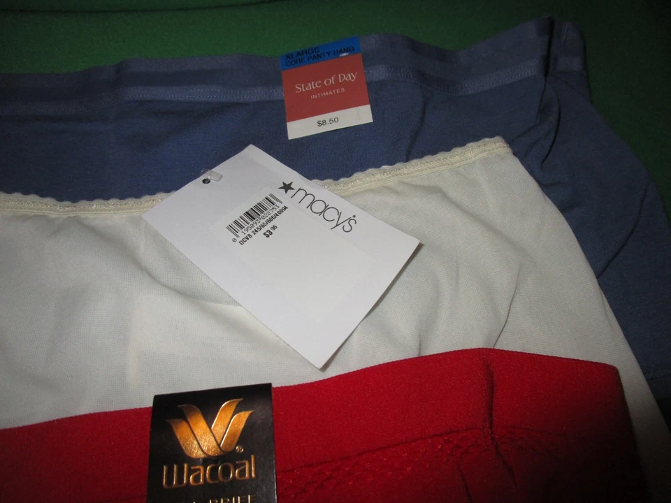 LOTE DE 4 PR WACOAL BALI ESTADO DEL DÍA CALZONCILLOS BRAGAS ROPA INTERIOR XLG (WA2) Foto 3 de 3