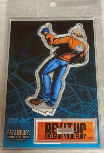 SNK Fatal Fury KOF figure acrylic stand key chain Terry Bogard Neogeo m623 - Picture 3 of 3