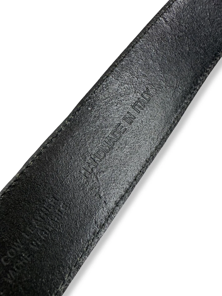 Cinturón Hugo Boss Hecho a Mano Cuero Mujer Negro Hebilla Talla 30 in/80 cm Foto 3 de 4