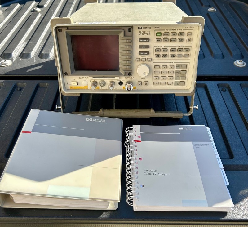 HP Agilent Cable TV Analyzer Model 8591C with Users Guides