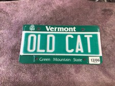 Vintage Arctic Cat Vermont License Plate EXT PUMA ELTIGRE MAN CAVE