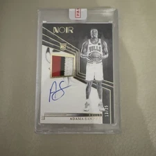 2023-24 Panini Noir ADAMA SANOGO Rookie Patch Auto /25 Chicago Bulls RPA RC
