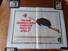 Original Guinness Promotional Advertising Poster