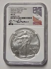 2022 (W) American Silver Eagle NGC MS70 First Day of Issue Uram Signed