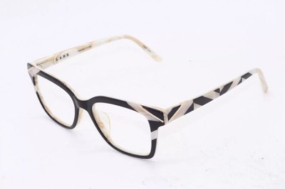 L.A.M.B LAUF105 BLK BROWN GOLD B:42 UNISEX AUTHENTIC EYEGLASSES FRAME 55-18-145
