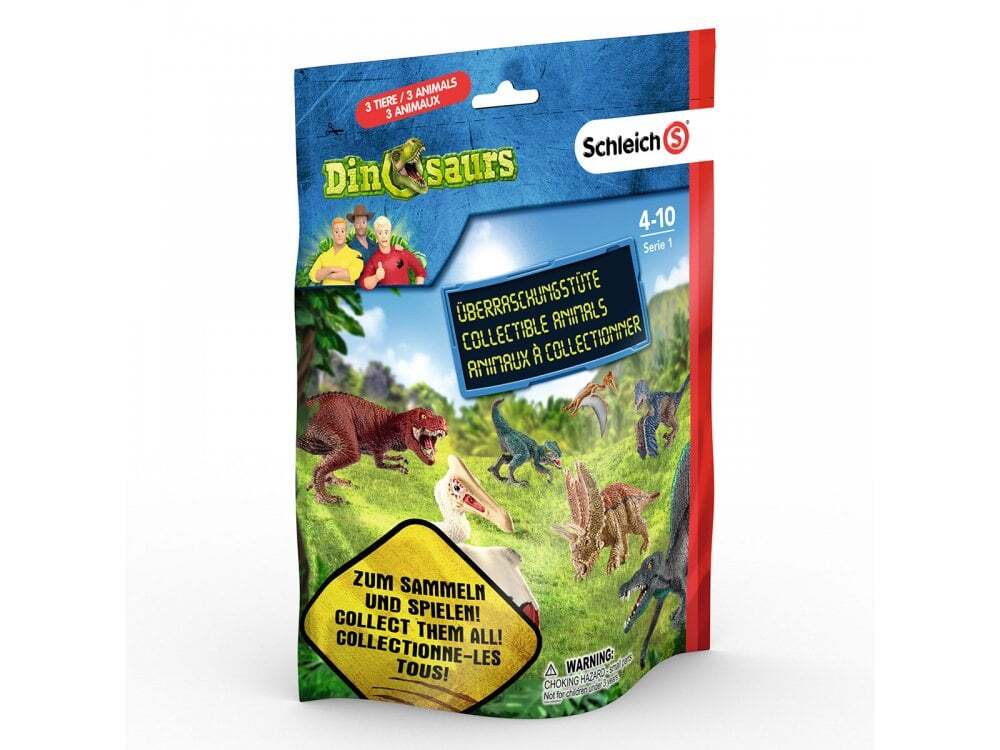 Schleich Dinosaurs surprise bag, 3 Figures 1 Supplied at Random